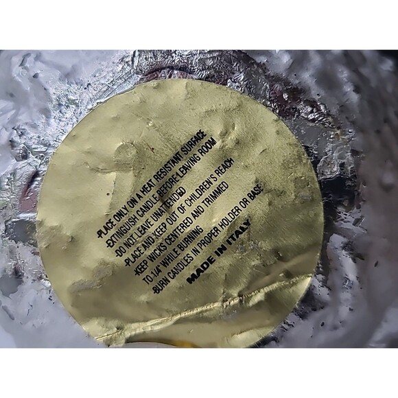 Snowman Shaped Candle Gold Hat And Scarf, READ Description - Picture 10 of 10